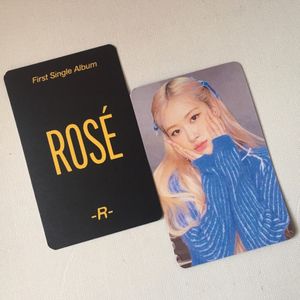blackpink小卡rose solo特典卡拍立得同款周边
