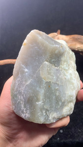 天然和田玉青海料昆仑玉原石白玉毛料.尺寸长105mm宽95m