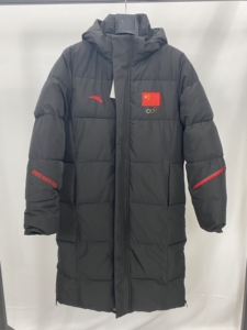 安踏奥运五环赞助款训练加厚羽绒棉服运动服冬季训棉服加长款过膝