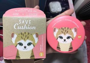 韩国伊蒂之屋 气垫 盒子 粉色沙丘猫款 迷尚布朗熊气垫替换装