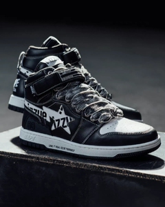 bapesta izzue新款 高帮联名黑白 女码38.