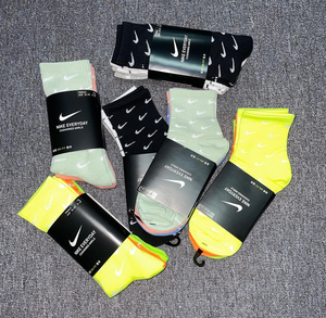 nike耐克袜子多勾满天星logo彩色袜小红书ins男女中长