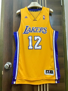 霍华德 湖人 黄色主场 sw阿迪r30刺绣球衣