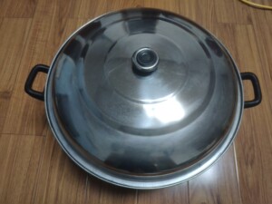 乐山五通桥桥牌铸铁电炒锅,结实可靠,40cm,配件齐全,8成