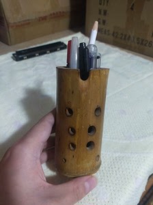 纯天然楠竹埙，个性笔筒，可以吹响，不能演奏