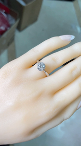 百爵珠宝70分钻戒 gia证书 顶级e色 一克拉效果