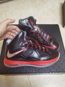全新正品nike勒布朗詹姆斯10代黑红宝石lbj10