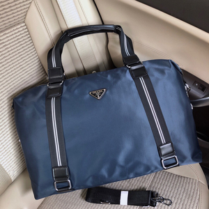 正品奢侈品 prada 普拉达男士旅行袋尼龙防水布配头层牛皮