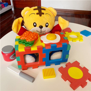 巧虎玩具 巧虎拼图2岁拼拼乐形状泡沫积木拼图板玩具带说明书