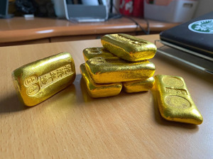 大清黄金金条金砣镀金锭金砖金块康熙乾隆雍正古玩收藏金元宝实心