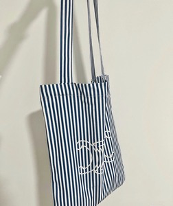 celine 赛琳条纹帆布袋帆布包购物袋