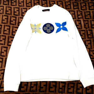 louis vuitton外套卫衣男女白色三花经典lv非毛衣