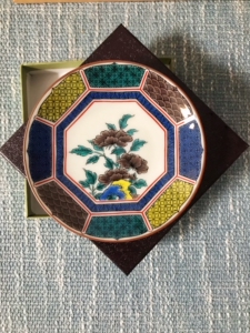 日本回流瓷器九谷青郊小赏盘杯托茶盘