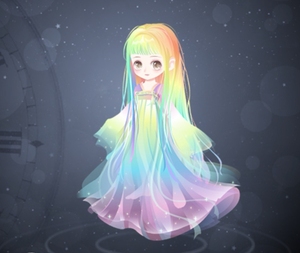 奥比岛玛丽苏七彩长发