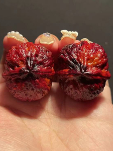 文玩 云南 铁核桃 七色3棱