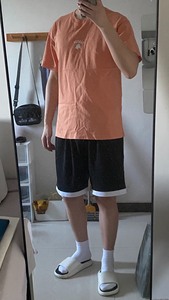 李宁橙色夏季新款男子短袖反伍BADFIVE兵不厌诈T恤文化衫