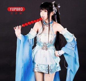 优派瑞 朔雪秀萝浩气蓝cos 七秀萝莉朔雪套cos 浩气色