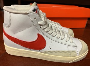 nike/耐克 开拓者中帮男女经典休闲鞋板鞋 红色勾子