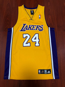 阿迪科比nba洛杉矶湖人队老黄主au球员版球衣