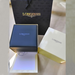 浪琴手表盒 全新通用系列 说明册礼品袋齐全 收纳皮盒必备