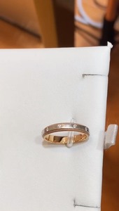 h16寄售周生生18k金77铂金pt950钻石戒指钻戒 10号