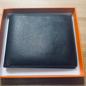 hermes爱马仕男士黑色短款钱夹,钱包,全新,闲置物品,未
