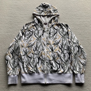 【奢潮拍卖】clot 陈冠希 白荆棘拉链连帽卫衣 外套