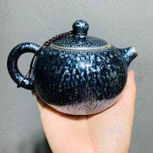 连宏达百花壶建阳建盏鹧鸪斑壶 建阳建盏鹧鸪斑壶