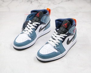 正品耐克 aj1乔丹1 air jordan 1天空蓝蓝色中帮篮球鞋cu2802-100