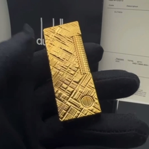 陨石刀削面错刀纹dunhill 新款加长版登喜路精品充气打火