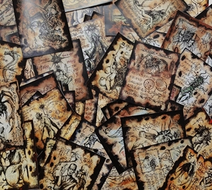 系列手帐素材00177克苏鲁神话77暗黑系神秘学手帐本用 克苏鲁