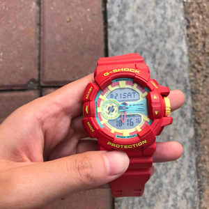 casio卡西欧 ga-400wg 乐高配色 番茄蛋 番茄炒