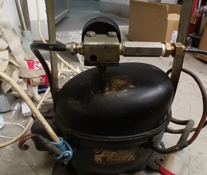 小气泵 ,海尔325升冰柜拆机压缩机改装,静音气量大,小汽车