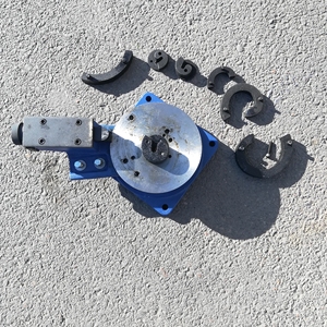 手动弯花机手动铁艺设备大门围栏家具方管扁铁弯卷机花架弯曲工具