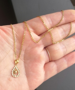 周大生黄金750项链