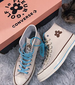 正品原盒 匡威1970s 小花联名golf米白色中性_阿里巴巴找货神器