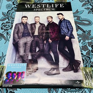 Westlife Spectrum  海报 海报中间处有部份