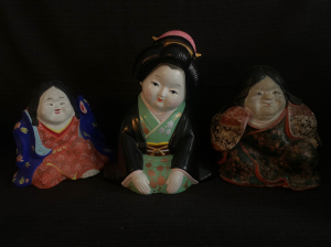 日本阿多福面具 日本阿多福摆件 日本能面