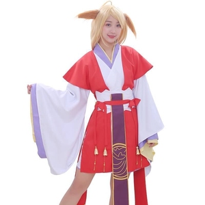 出涂山红红cos服,包括耳朵,全套衣服,腰封,脚环