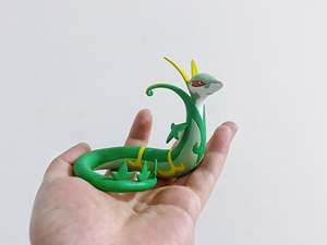 藤藤蛇 青藤蛇 君主蛇 神奇宝贝 宝可梦 口袋妖怪立体图鉴