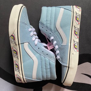 vans 万斯sk8 high独角兽高帮帆布鞋37码一双 全