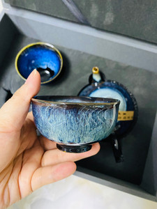 婺州窑,功夫茶具套装,婺州窑陈新华制,自用收藏皆可