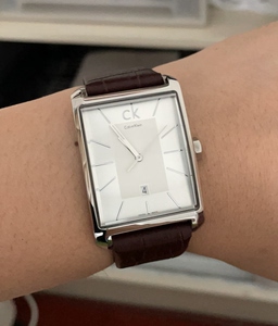 正品ck手表女瑞士方形真皮皮带时尚情侣表一对男女