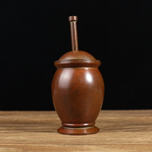 铜捣药罐纯紫铜
