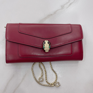 宝格丽bvlgari红色链条腋下包小包,大约19×10厘米可