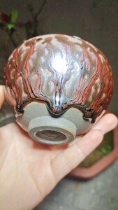 九龙茶树盏 曹斌建盏 建盏茶杯 建盏主人杯 原矿原釉建盏