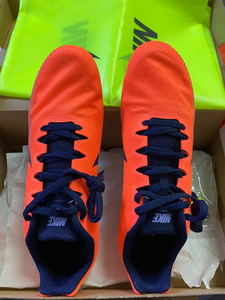 耐克钉鞋m9亮橙色全新正品 38.5码 44码有原盒 支