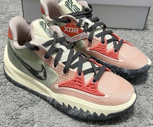 纯原欧文4 kyrie low4 珊瑚橙配色 实战篮球鞋