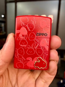 zippo 打火机 钱兔满满 红色喜庆小兔子贴章
