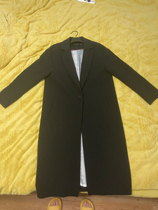 郁香菲 春秋 长款黑色西装外套